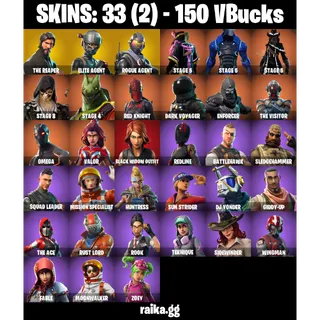 🎮 Fortnite Account – [33 Skins] | [PC/PSN/XBOX] | The Reaper 💀 | Elite Agent | Rogue Agent |  Take The L  |  FA ✅
