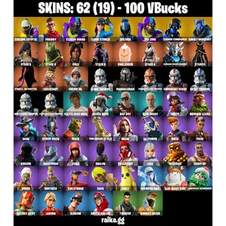 🎮 Fortnite Account — Leviathan Axe + Carbon Commando | 62 Skins | 55 EX