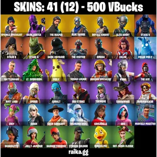 🎮 Fortnite Account – Sparkle Specialist | Dark Vertex | The Reaper | Elite Agent | Floss, Take The L | 41 Skins | 500 VB