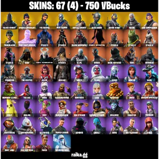 🎮 Fortnite Account — 67 Skins | Black Knight ✨, Sparkle Specialist, The Reaper, BESKAR | Take The L | 750 VB | 46 EX