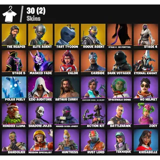 [30 Skins] | [PC/XBOX] | The Reaper 💎 Elite Agent | Take The L 🔥 | Mako | Tart Tycoon | FA ✅