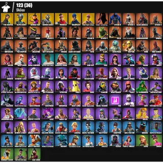 🔥 Fortnite STACKED – 123 Skins | PC/PSN/XBOX | The Reaper 💎 | Elite Agent 💎 | Take The L 💎 | World Cup Fishstick 💎| FA ✅