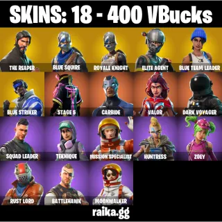 🎮 Fortnite Account — 18 Skins | The Reaper✨ + Blue Squire | Take The L | 23 EX