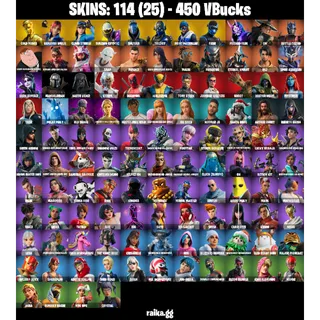 🎮 Fortnite Account – [114 Skins] | [PC/PSN/XBOX] |  Gold Midas | Lara Croft (Gold) | Leviathan Axe  | FA | Stacked Locker