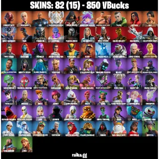 🎮 Fortnite Account — 82 Skins | The Ageless Champion + Ronin (Cape) | Lara Croft (Gold Anniversary) | Shooting Starstaff