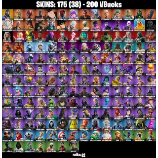 Fortnite Account — 175 Skins | Master Chief + Immortal Zeus | Xander, Ascension Nezumi | 50 EX | FA