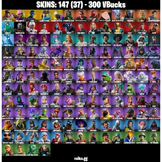 🎮 Fortnite Account — 147 Skins | Lina Scorch + Vivi Chroma | OG Starters | Rare Emotes | 56 EX