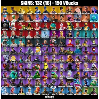 🎮 Fortnite Account — 132 Skins | OG STW + Travis Scott ✨ | Leviathan Axe ✨ | 76 EX | [PC/PSN]