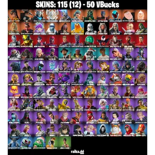 🔥 Fortnite Account – 115 Skins | PC/PSN/XBOX | Ahsoka Tano | Iron Spider | Spider-Man | 47 EX | FA ✅