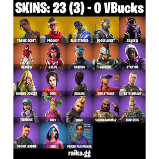 🎮 Fortnite Account – [23 Skins] | [PC/XBOX] |  Travis Scott  | Orange Justice  | OG Mix | 22 EX