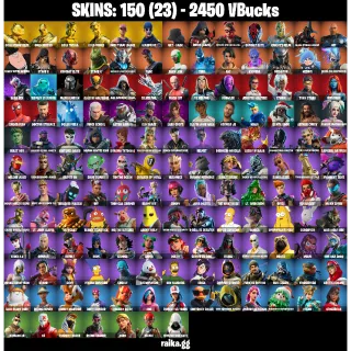 [PC/PSN/XBOX] — 150 Skins | OG STW, Gold Midas, Burning Ambition Valeria, Lara Croft | 59 EX | 2450 VB | FA