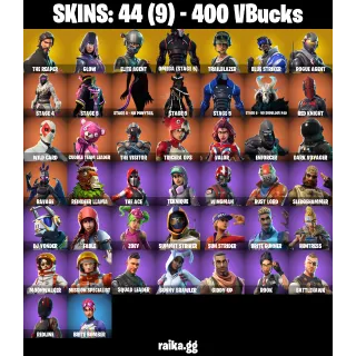 🎮 Fortnite Account — 44 Skins | The Reaper + Glow | Omega (Stage 5) | Elite Agent + Trailblazer | Take The L + Fresh 