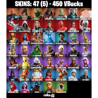 [PC/PSN/XBOX] — 47 Skins | Ronin (Cape), Knight's Helm | 37 EX | FA