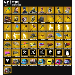 57 Skins | PC/PSN/XBOX | Omega ⚡ The Visitor ⚡ Merry Mint Axe ⚡ Take The Elf ⚡ FA ✅ OG STW ✅