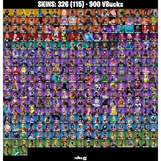 🎮 Fortnite Account — IKONIK + Glow | OG STW | 326 Skins | Merry Mint Axe| [PC/XBOX]