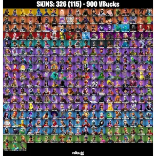 🎮 Fortnite Account — IKONIK + Glow | OG STW | 326 Skins | Merry Mint Axe| [PC/XBOX]