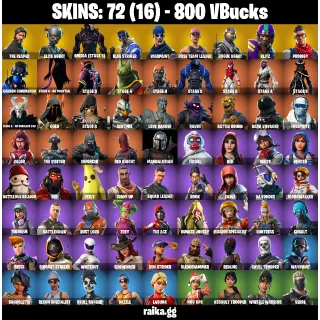 [PC/PSN/XBOX] — 72 Skins | OG STW, The Reaper, Elite Agent, Omega (Stage 5), Take The L | 52 EX | 800 VB | FA