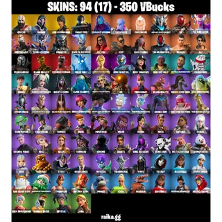 🎮 Fortnite Account — Kratos + Snake Eyes + Lara Croft (Gold Anniversary) | Leviathan Axe✨ | 94 Skins | 54 EX