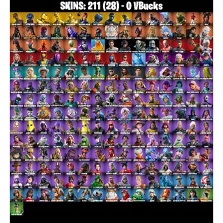 🎮 Fortnite Account – 211 Skins | PC/PSN/XBOX | Travis Scott | Astro Jack |Gold Midas | Full Marvel/DC Stack | FA ⚡