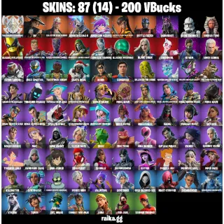 [PC/PSN/XBOX] - 87 skins 14 paid - FA