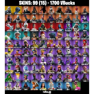 [PC/PSN/XBOX] — 99 Skins | Elite Zadie, Tart Tycoon, Eternal Knight, UNSC Spartan | 31 EX | 1700 VB