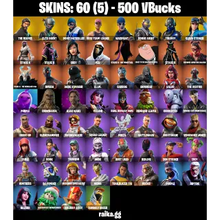 🎮 Fortnite Account — 60 Skins | OG STW | The Reaper + Elite Agent | Point Patroller | Take The L + Rambunctious 