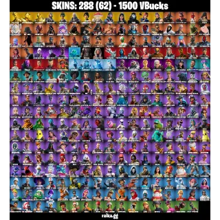 [PC/PSN/XBOX] — 288 Skins | Gold Midas, Xander, Merry Mint Axe ✨ , Leviathan Axe  ✨ | 113 EX | 1500 VB | FA