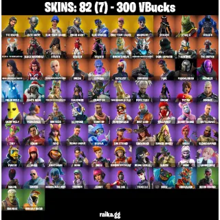 [PC/PSN/XBOX] — 82 Skins | The Reaper, Elite Agent, Rogue Agent, Take The L, Rambunctious  | 56 EX | OG STW | FA