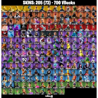 🎮 Fortnite Account — 205 Skins | OG STW ✅ | Gold Midas✨, Gold Brutus, Gold Meowscles, Gold TNTina | Arcane Jinx  | Candy Axe 