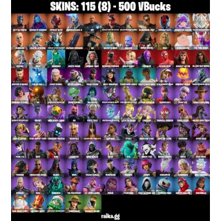 🎮 Fortnite Account — 115 Skins | Darth Vader, Ahsoka Tano, Battle-Tested | Boogie Down + Toasty Roast | 17 EX | 500 VB | FA ✅
