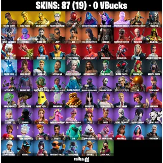 🎮 Fortnite STACKED Account – 87 Skins | PC/PSN/XBOX | Travis Scott | Naruto | Gold Midas | Marvel/DC Collab Stack ⚡
