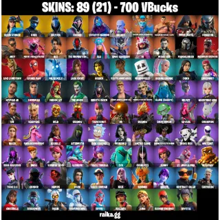 [PC/PSN/XBOX] - 89 Skins - Cloud Striker | Fixer | Sultura - FA