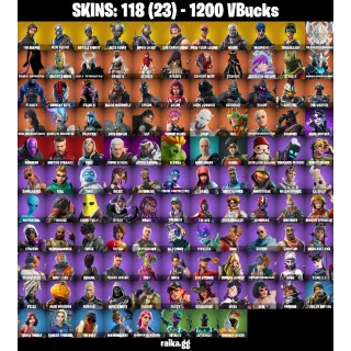[PC/PSN/XBOX] — 118 Skins | OG STW, The Reaper, Blue Squire, Elite Agent, Take The L  | 46 EX | 1200 VB | FA