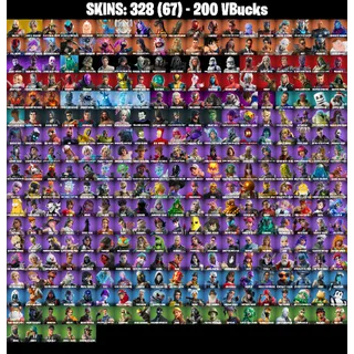 🎮 Fortnite GRAIL Account – 328 Skins | PC/PSN/XBOX | Kratos | Goku | Darth Vader | Full Marvel/DC Stack |  Leon S. Kennedy ⚡