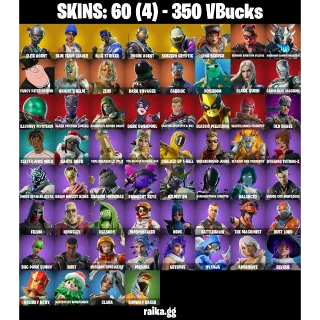 [PC/PSN/XBOX] — 60 Skins | Elite Agent, Blue Team Leader, Lina Scorch, Take The L | 32 EX | 350 VB | FA