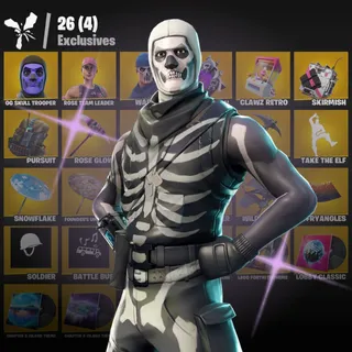 [15 Skins] | [PC/PSN/XBOX] | OG Skull Trooper 💎 Take The Elf 💎 Reaper 💎 Snowflake 💎 Ride The Pony | FA ✅