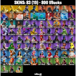 🎮 Fortnite Account — 83 Skins | Gold Midas✨, Gold Brutus✨, Gold Meowscles✨ | Xander + Fixer | Boogie Down + Verve 