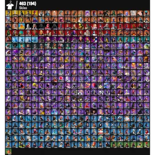 🎮 Fortnite STACKED Account – 463 Skins | PC/PSN/XBOX | John Wick ⚡ Naruto | Jill Valentine | Darth Vader | 104 EX | FA ✅