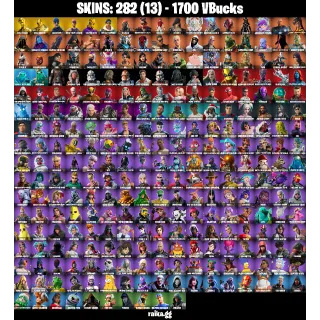 [PC/PSN/XBOX] — 282 Skins | OG STW, Royale Bomber, Gold Midas, STAGE 5 | 48 EX | 1700 VB | FA