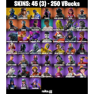 Fortnite Account - 45 skins - Trilogy - Lina Scorch |-Blue Striker - Take The L ✨  - PC/PSN/XBOX - FA