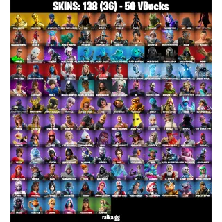 🎮 Fortnite Account — 138 Skins | OG STW + Gold Midas | Lara Croft | 54 EX 