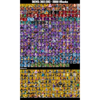 [PC/PSN/XBOX] – 303 Skins + 2850 V-Bucks | Quad Gold | Runway Racer | Ahsoka Tano | Darth Vader | Championship Aura