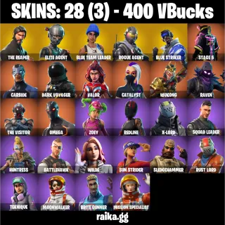  Fortnite Account — 28 Skins | The Reaper + Elite Agent | Take The L + Orange Justice | 22 EX