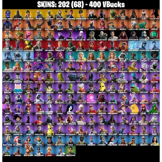 🎮 Fortnite OG GRAIL Account – 202 Skins | PC/XBOX/PSN | OG Skull Trooper | Black Knight | Sparkle Specialist | Mako Glider | FA