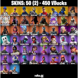  Fortnite Account — 50 Skins | OG STW | Blue Team Leader + Rogue Agent | Prodigy, Blue Striker | 50 EX | FA