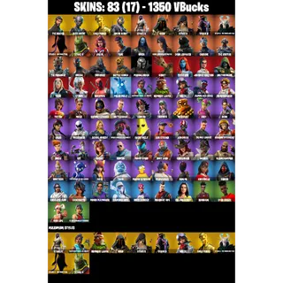 🎮 Fortnite OG Account – 83 Skins | The Reaper | Elite Agent | Gold Midas | The Prisoner | Rogue Agent | 35 EX ⚡|  FA