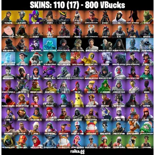 🎮 Fortnite Account — The Reaper + Elite Agent | 110 Skins | Take The L | 800 VB | 39 EX