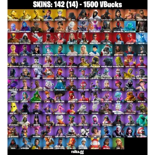 [PC/PSN/XBOX] — 142 Skins | Gold Midas, Explorer Emilie, Naruto, Ronin (Cape), XEV | 41 EX | 1500 VB | FA