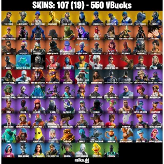[PC/PSN/XBOX] |  Fortnite Account — 107 Skins | OG STW Ultimate | The Reaper + Elite Agent + Gold Midas | Take The L  | 91 EX
