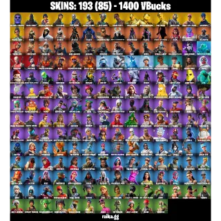 193 Skins | OG Skull Trooper, Black Knight, Sparkle Specialist | The Reaper + Travis Scott | OG STW Super Deluxe | FA ✅